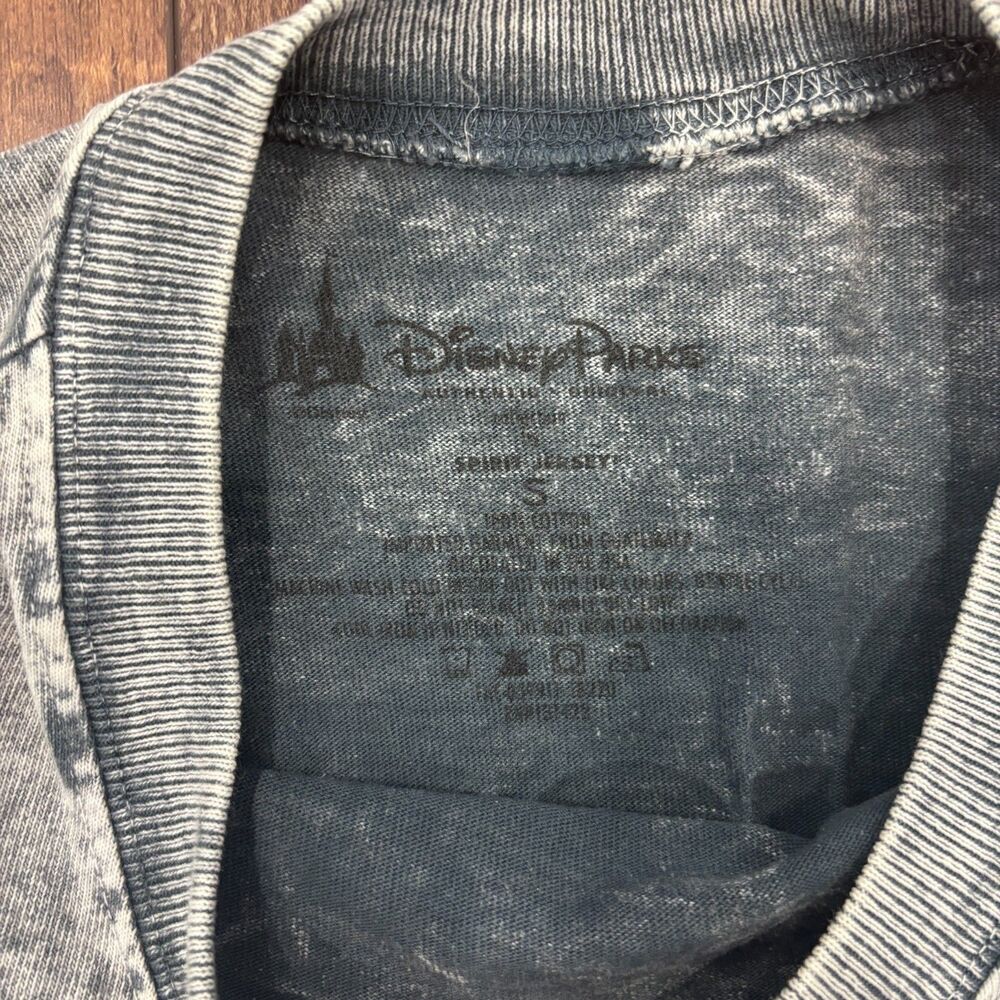 Disney Parks Walt Disney World Acid Wash Gray Black Spirit Jersey Adult Small - Picture 3 of 6